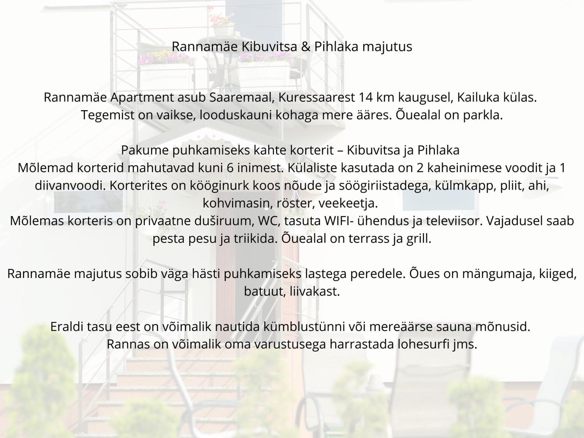 Rannamaee Apartments Suur-Rootsi Szoba fotó